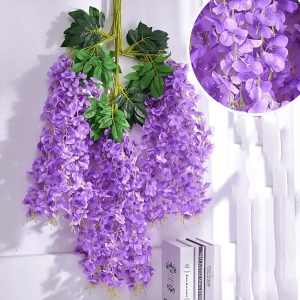 Glicinias Colgantes Artificiales x12 unidades F2003-1 - morado