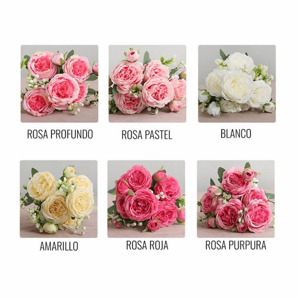 Ramos De Rosas De Seda Artificiales