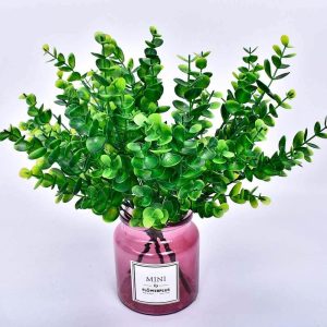 Hojas De Eucalipto Verdes Artificiales