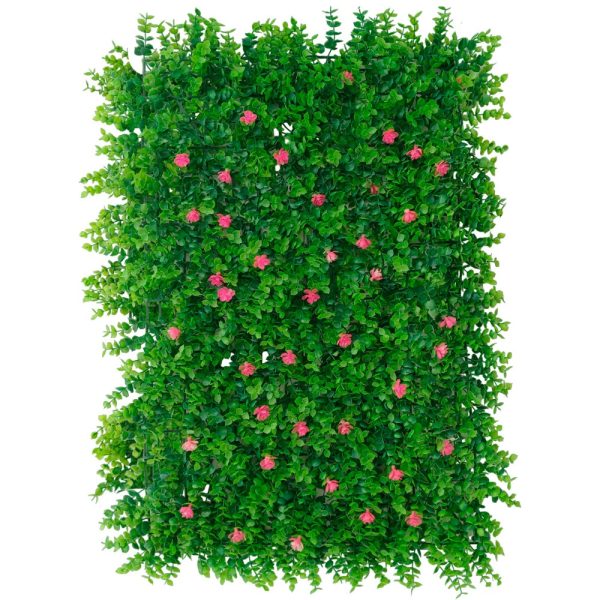 Follaje Artificial Con Flores Rosas