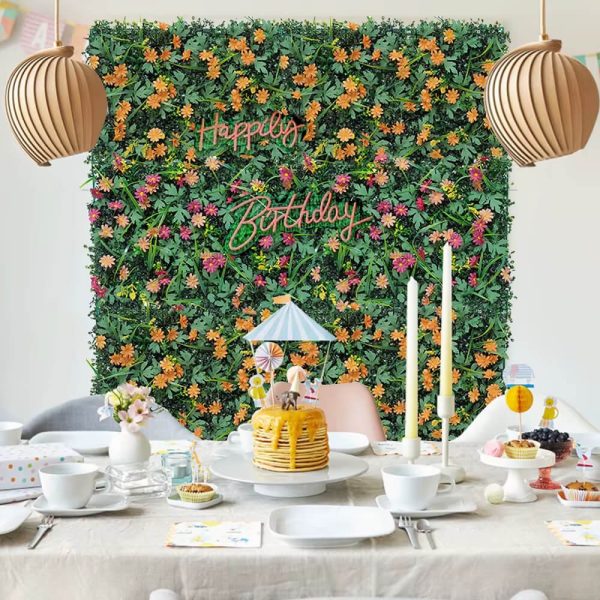 Follaje artificial de flores amarillas