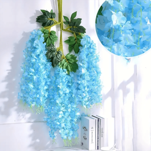 Glicinias Colgantes Artificiales x12 unidades F2003-1 - celeste