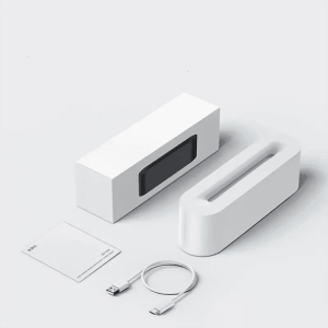 Humidificador de Aire y Difusor de Aceites Esenciales Grande Ilusión de Flama DQ709 - Blanco & Negro