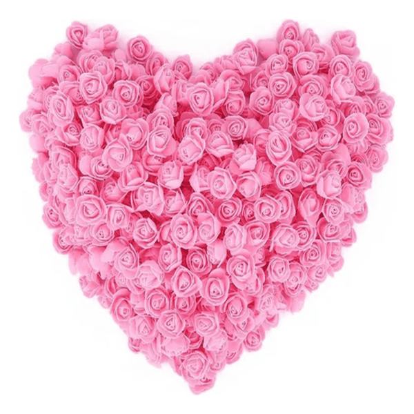 corazon decorado con rosas