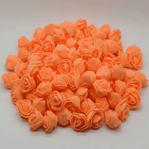 flores de foami naranja