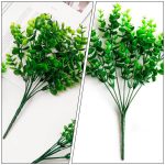 flores verdes artificiales