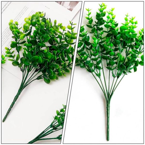 flores verdes artificiales