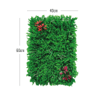 Follaje Artificial Verde con Flores Medianas