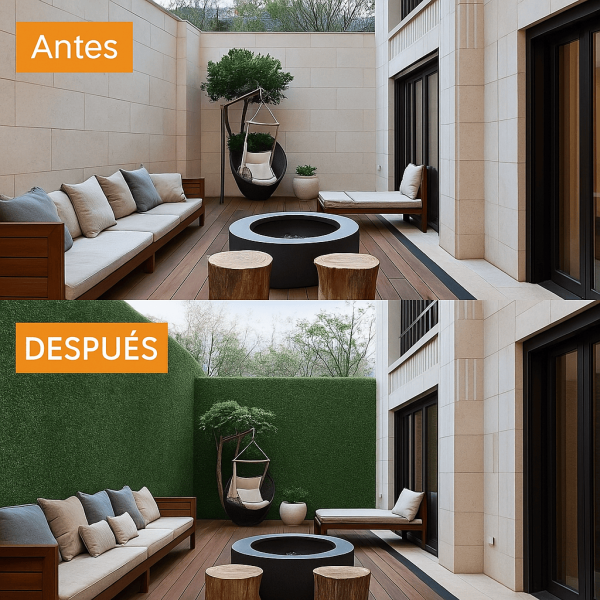 tapete sintético con flores