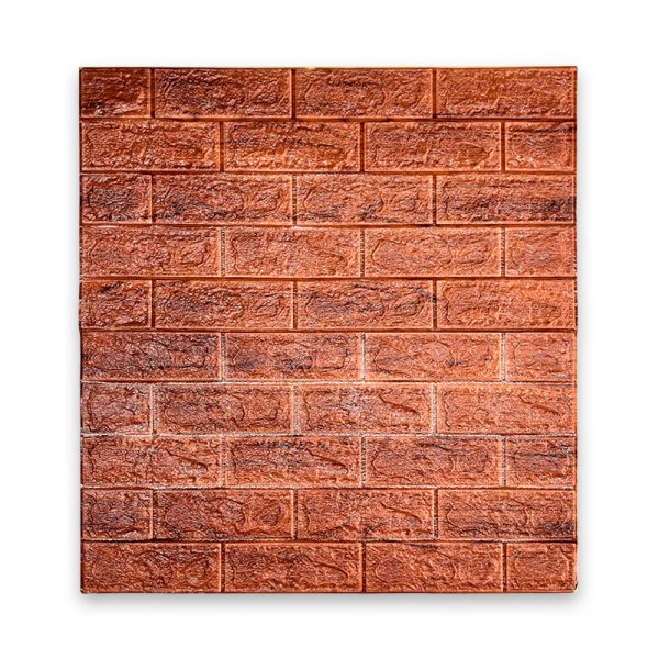Adhesivo Para Pared 3D Ladrillo Café