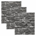 Adhesivo Para Pared 3D Ladrillo Negro