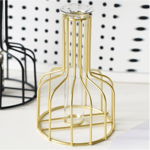 Florero Metálico Dorado