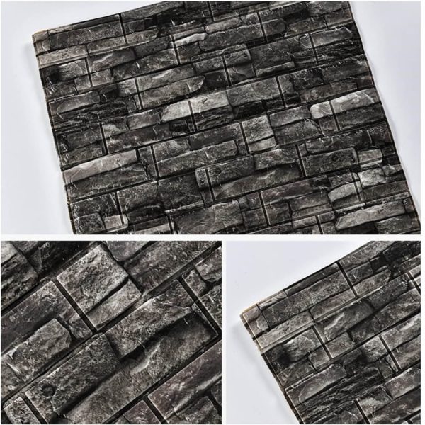 Textura del ladrillo negro