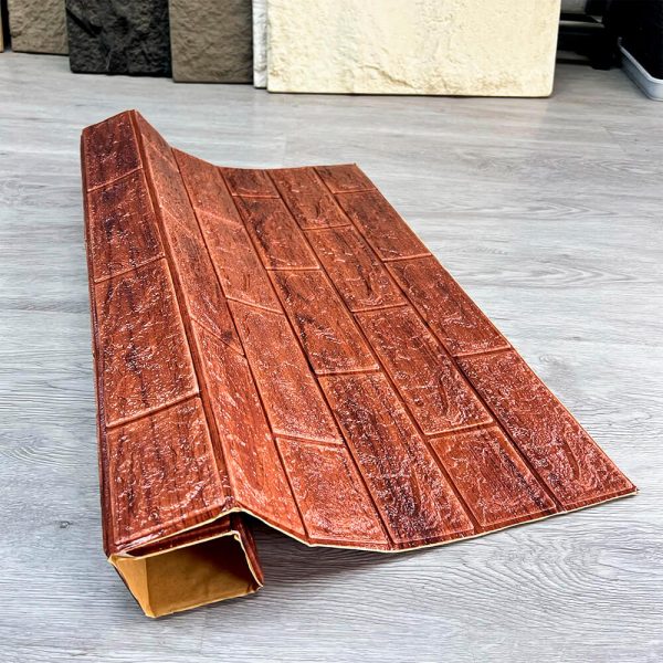 Adhesivo Para Pared 3D Ladrillo Café