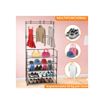 Zapatero y Perchero multifuncional 4 en 1