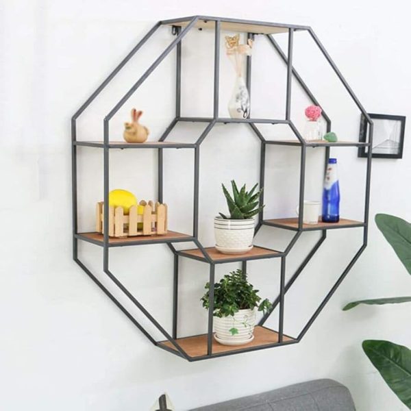 Repisa Decorativa con Compartimientos