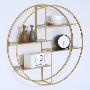 Repisa Flotante Redonda con Divisiones